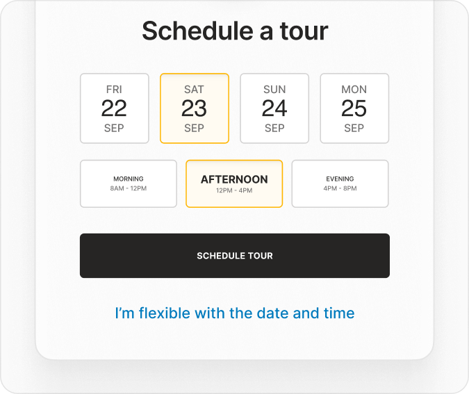 Re-designed Tour bookings
